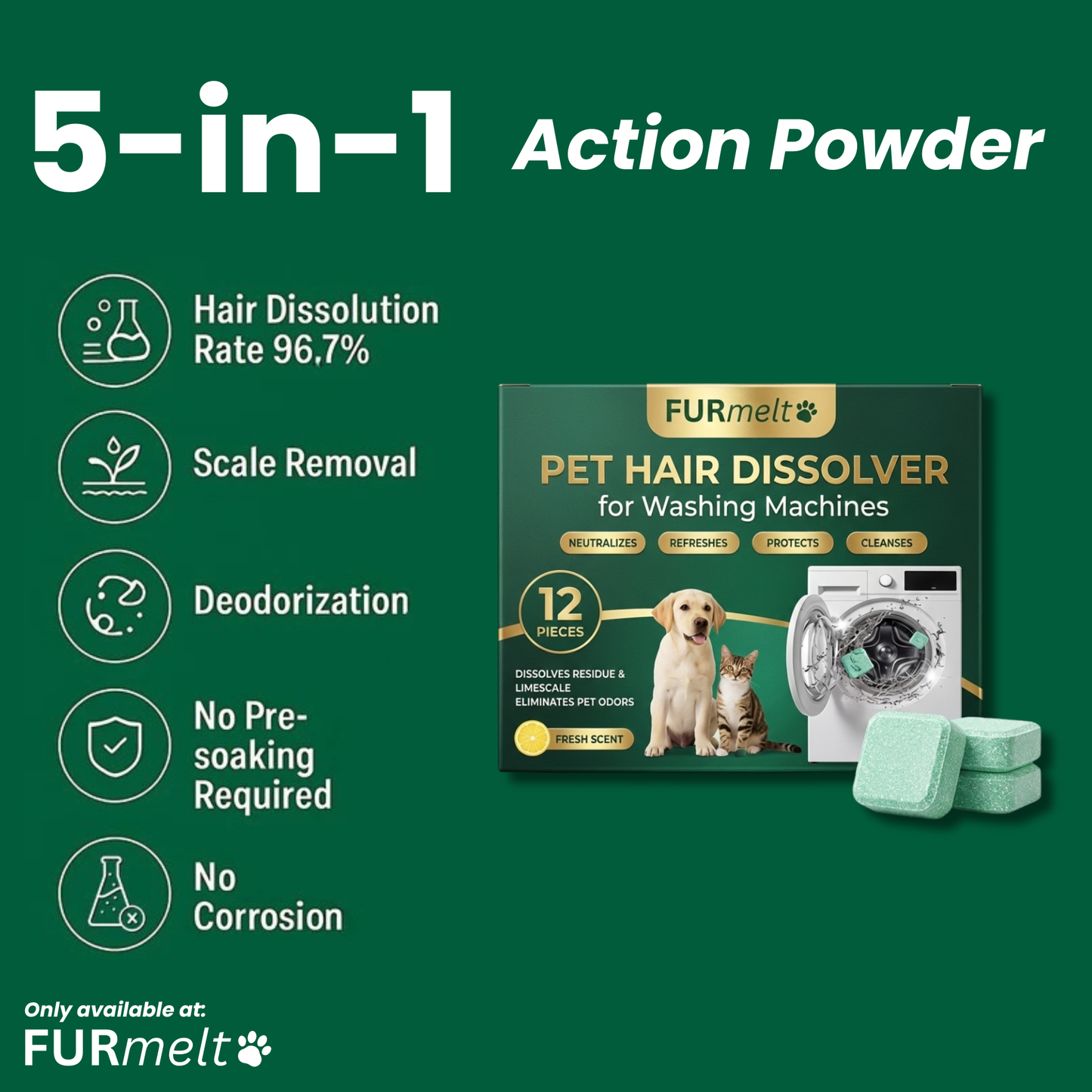 FurMelt™ Pet Hair Dissolver